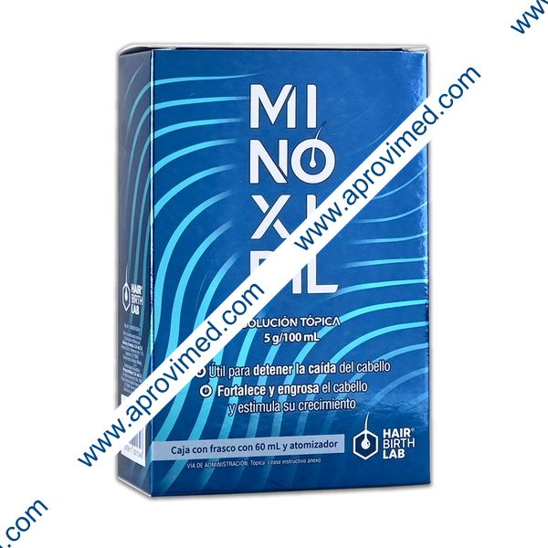 MINOXIDIL (Hair Birth Lab) SOL. TÓPICA Fco. Atomizador 60 ML. 5 G/100 ML.
