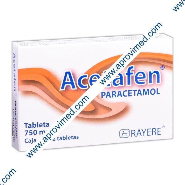 ACETAFEN c/12 TABS. 750 MG.