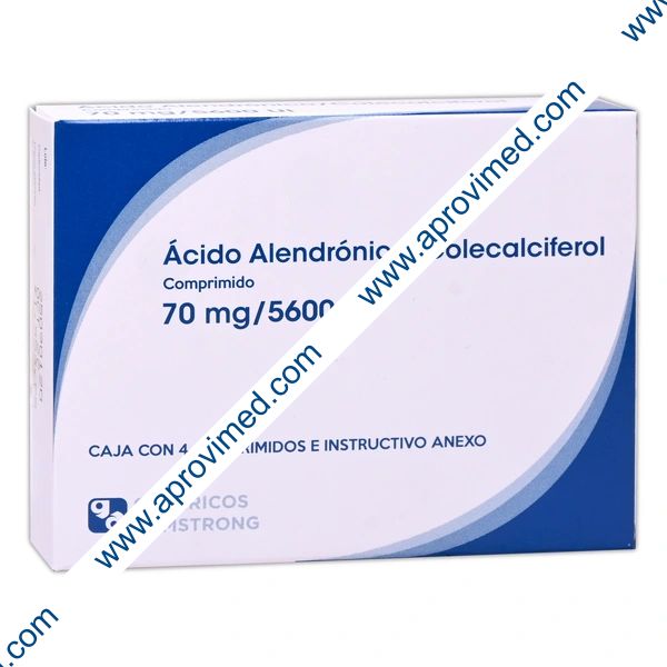 ÁCIDO ALENDRÓNICO/COLECALCIFEROL (Armstrong) c/4 COMPS. 70 MG/5600 UI.