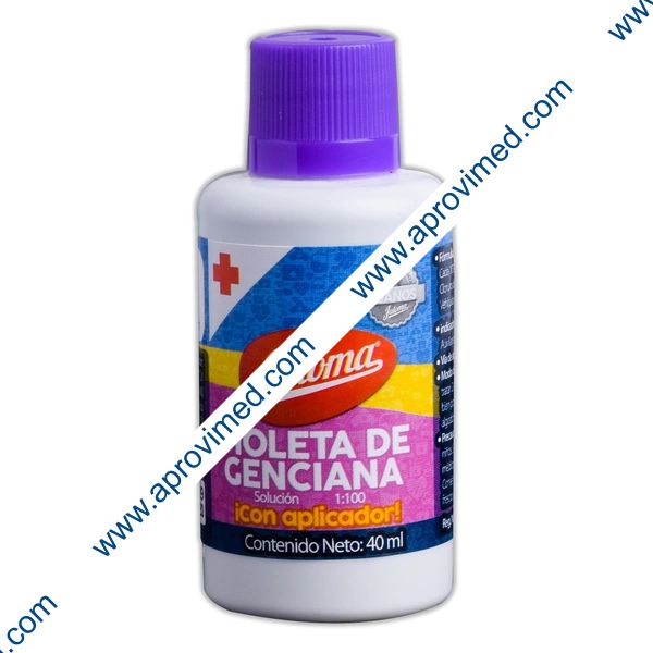 VIOLETA DE GENCIANA (Jaloma) SOL. c/Aplicador Fco. 40 ML.