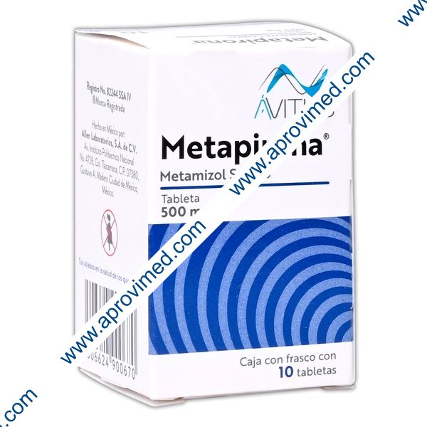 METAPIRONA Cja/Fco. c/10 TABS. 500 MG.
