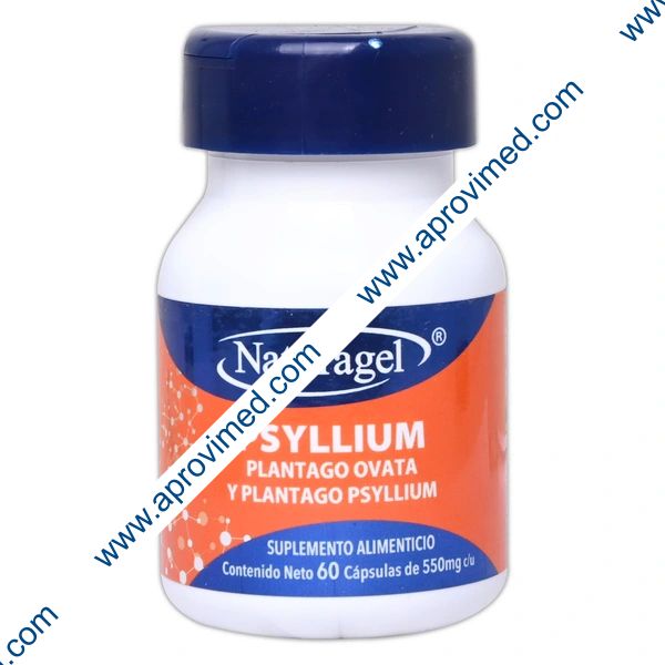 PSYLLIUM Plantago OVATA+Plantago PSYLLIUM (Naturagel) c/60 CAPS. 550 MG.