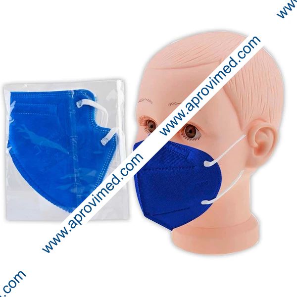 MASCARA PROTECTORA INFANTIL KN95 Col. Azul Rey BOLSA c/1 Pza.