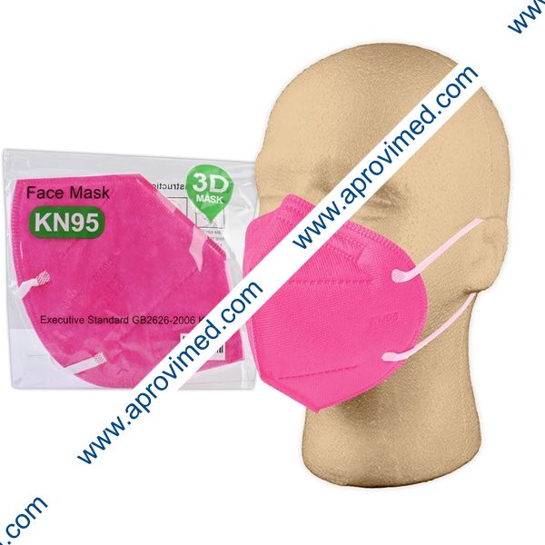MASCARA PROTECTORA ADULTO KN95 Col. Magenta BOLSA c/1 Pza.