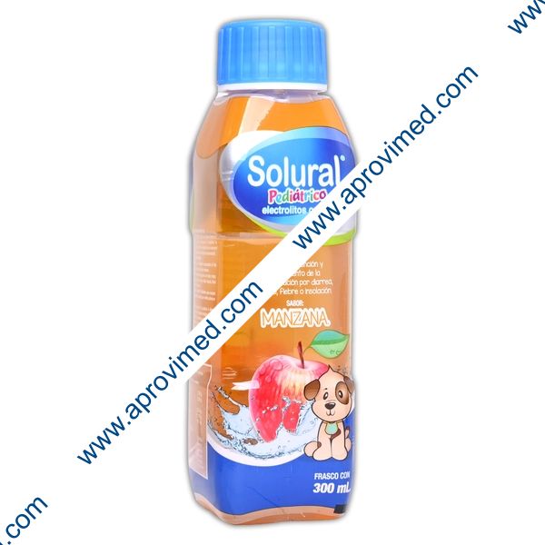 SOLURAL PEDIÁTRICO Electrolitos Orales SOL. SAB. MANZANA 300 ML.