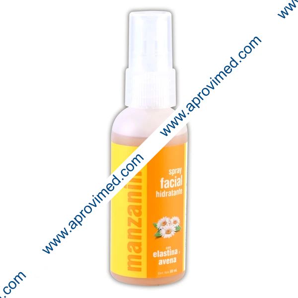 MANZANILLA con ELASTINA y AVENA SPRAY FACIAL HIDRATANTE Fco. 60 ML.