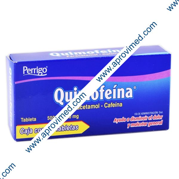 QUIMOFEÍNA c/20 TABS. 500/50 MG.