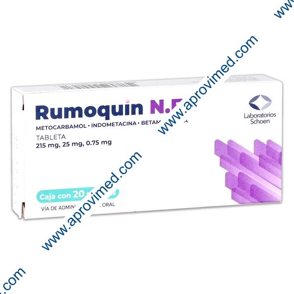 RUMOQUIN N.F. c/20 TABS. 215/25/0.75 MG.