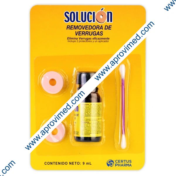 SOLUCIÓN REMOVEDORA DE VERRUGAS Fco. c/9 ML.