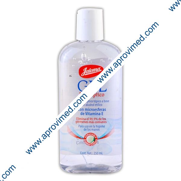 GEL ANTISÉPTICO p/MANOS c/VITAMINA-E (Jaloma) Fco. 250 ML.