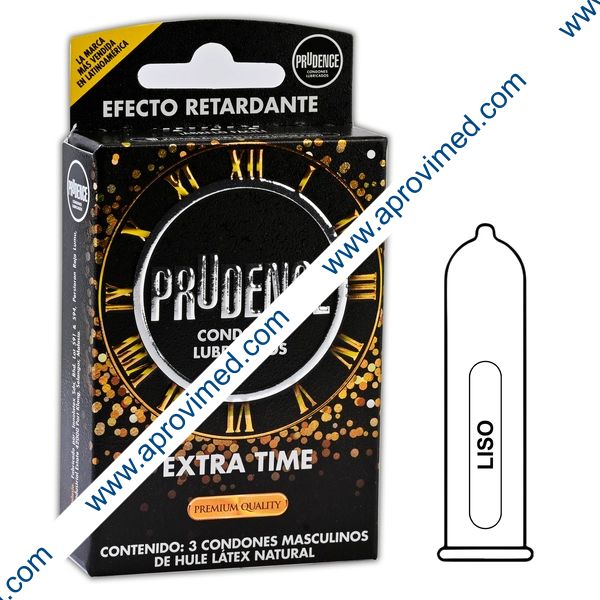 PRUDENCE RETARDANTE Extra Time Caja c/3 CONDONES.