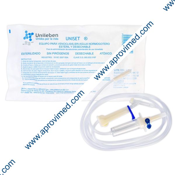 UNISET (E.P.V.) Normogotero Estéril s/Aguja c/1 Pza.