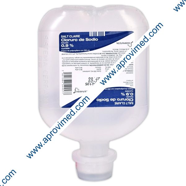 SALT CLAIRE Sol. Iny. 0.9% Frasco c/ 250 ML.