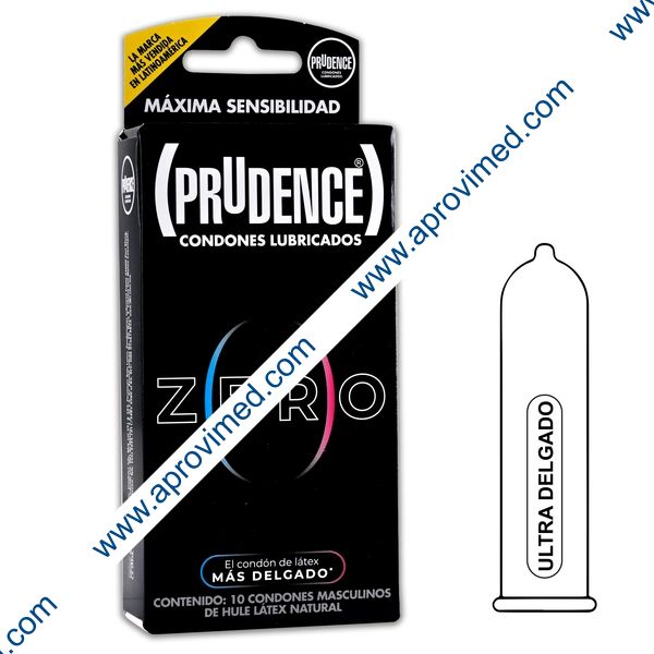 PRUDENCE ZERO Caja c/10 CONDONES.