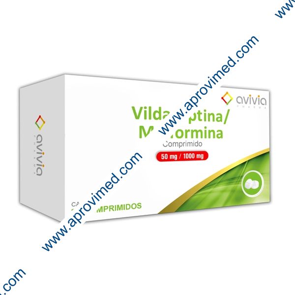 VILDAGLIPTINA/METFORMINA (Avivia) c/30 COMPS. 50/1000 MG.