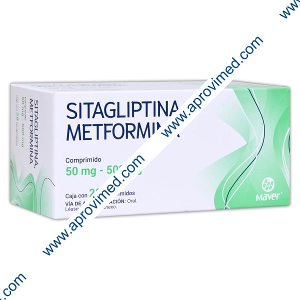 SITAGLIPTINA/METFORMINA (Maver) c/28 COMPS. 50/500 MG.