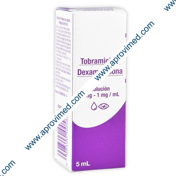 TOBRAMICINA/DEXAMETASONA (Grin) SOL. OFT. Fco. Gotero 5 ML. 3-1 MG/1 ML.