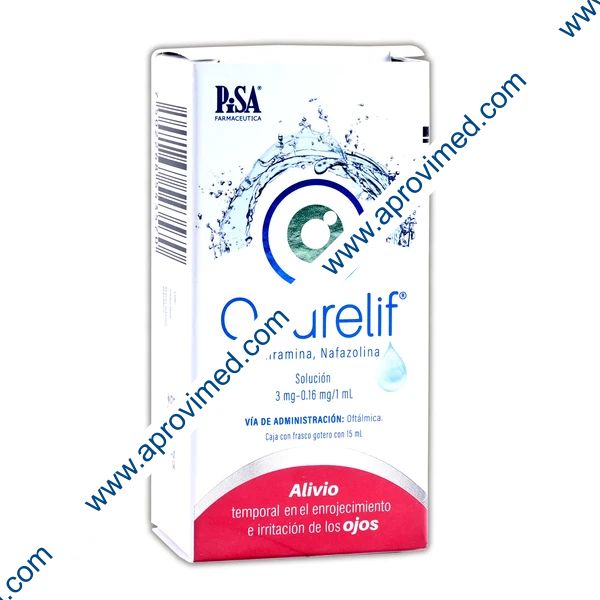OCURELIF SOL. Oftálmica Fco. Gotero 15 ML. 3-0.16 MG/1 ML.