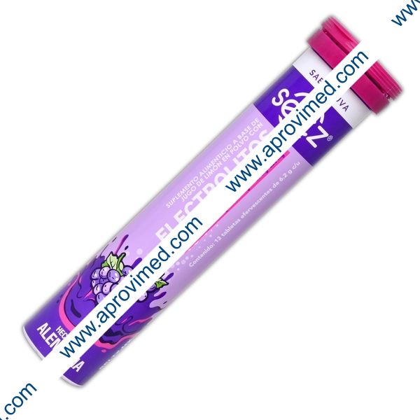 ELECTROLITOS c/JLP. (Seltz) c/13 TABS. EFERVS. Sab. Uva 6.2 G. p/500 ML.