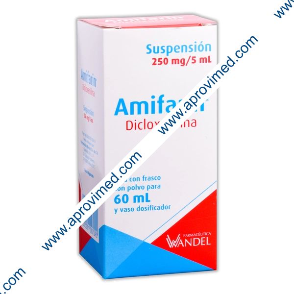 AMIFARIN SUSP. Fco. 60 ML. 250 MG/5 ML.