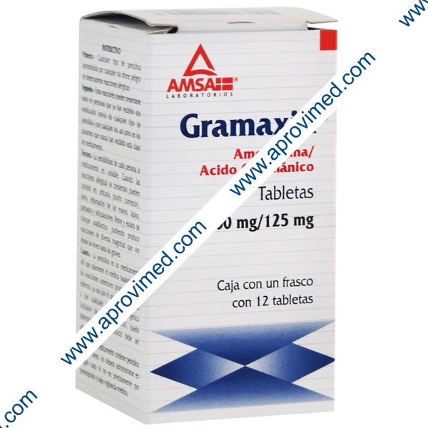 GRAMAXIN c/12 TABS. 500/125 MG.