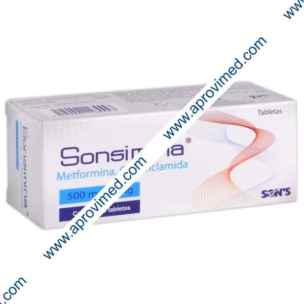 SONSIMINA c/60 TABS. 500/5 MG.