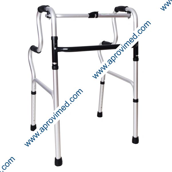 ANDADERA de ALUMINIO 2 NIVELES DE APOYO (Mobicare) Col. Plata.