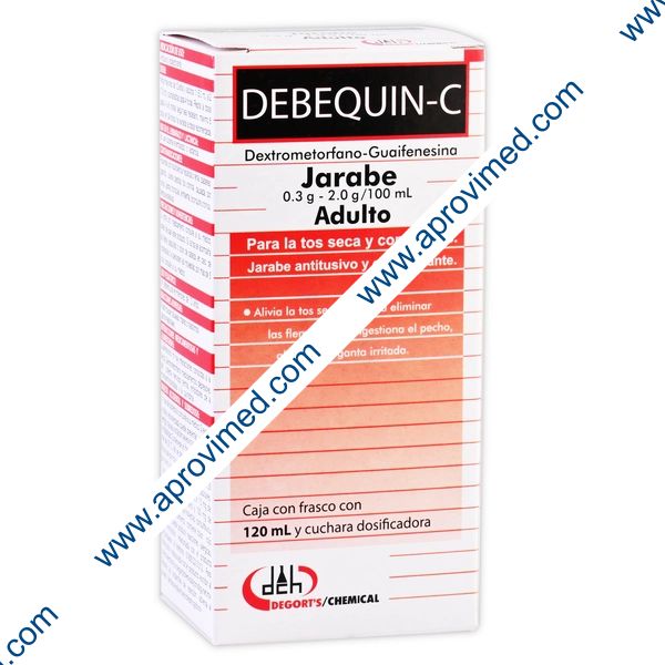 DEBEQUIN-C JARABE Adulto Fco. 120 ML. 0.3-2.0 G/100 ML.