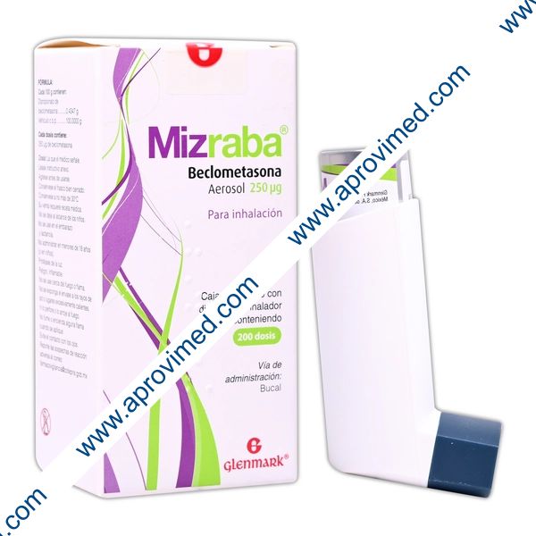 MIZRABA AEROSOL p/INHALACIÓN Fco. c/200 DOSIS 250 MCG.