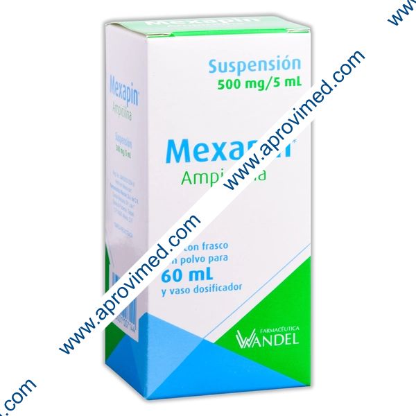 MEXAPIN SUSP. Fco. 60 ML. 500 MG/5 ML.
