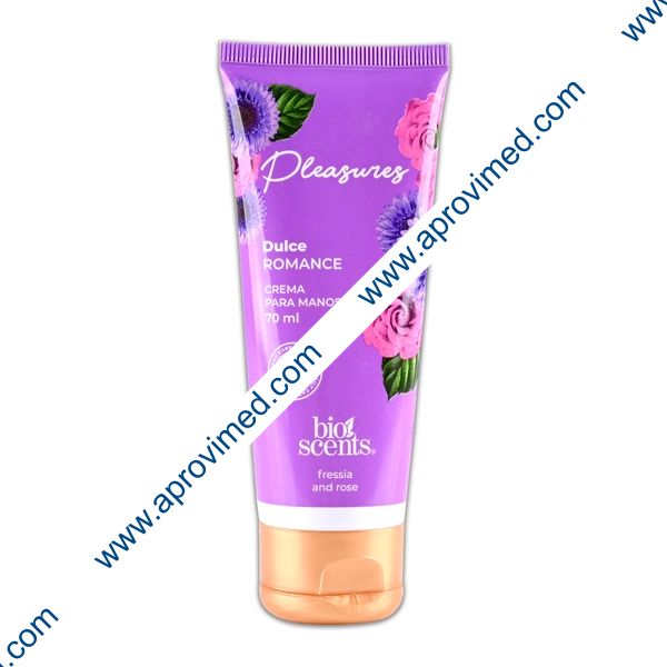PLEASURES DULCE ROMANCE Crema para manos TUBO c/70 ML.