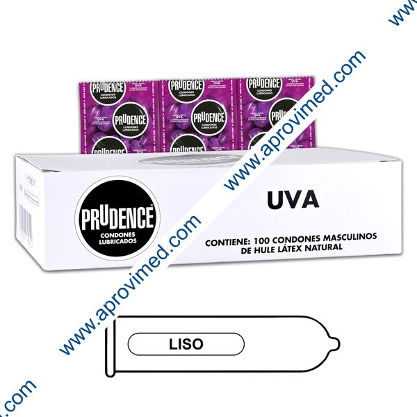 PRUDENCE Sabor y Aroma UVA Cja. c/100 CONDONES.