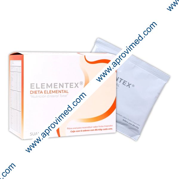 ELEMENTEX POLVO Sab. Frutas Tropicales Cja. c/ 6 SOBS. 80.40 G.