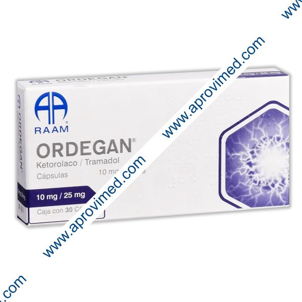 ORDEGAN c/30 CAPS. 10/25 MG.