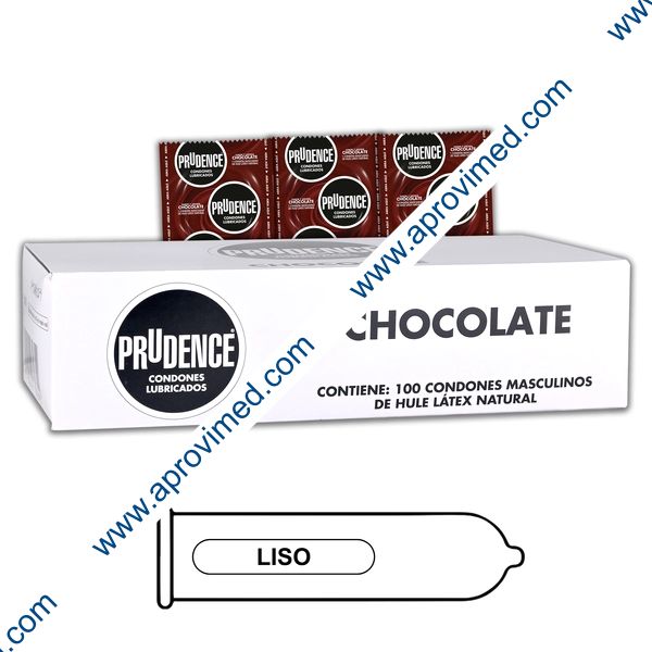 PRUDENCE Sabor y Aroma CHOCOLATE Cja. c/100 CONDONES.