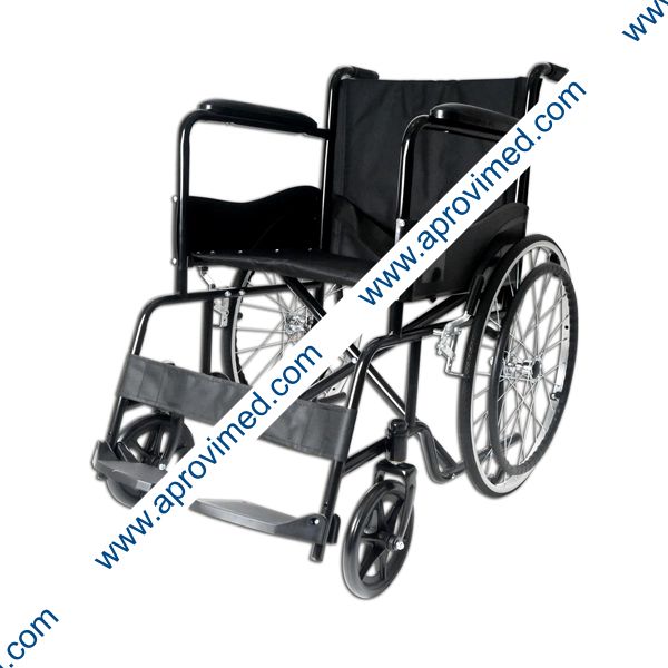 SILLA DE RUEDAS BASICA 18" (Super Confort) Mod. SC-320 Color Negro.