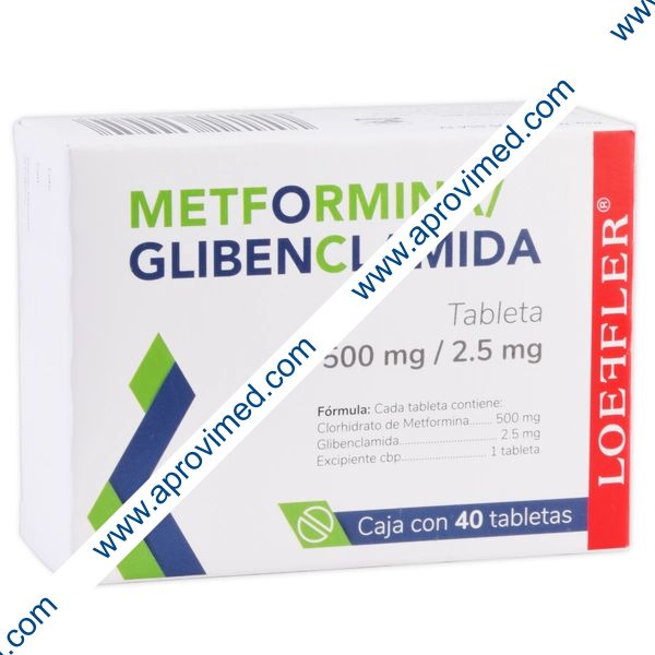METFORMINA/GLIBENCLAMIDA (Loeffler) c/40 TABS. 500/2.5 MG.