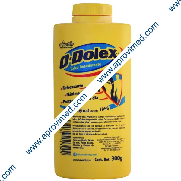 O-DOLEX Amarillo TALCO Desodorante 300 G.