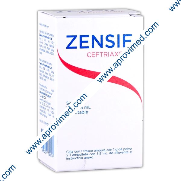 ZENSIF I.M. Sol. Iny. c/1 FCO. AMP. 1 G/3.5 ML.