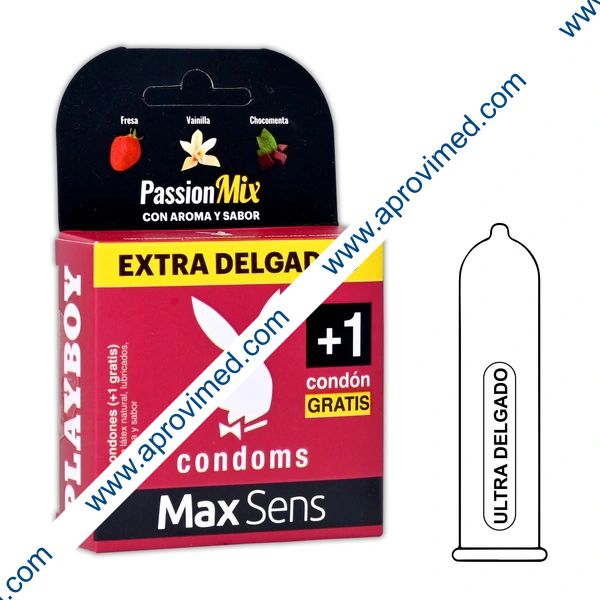 PASSION MIX MaxSens (Sabs: FR/VA/CM) Cja. c/3+1 CONDONES.