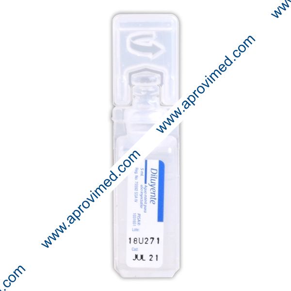 AGUA INYECTABLE (Pisa) SOLUCIÓN c/1 AMP.  5 ML.