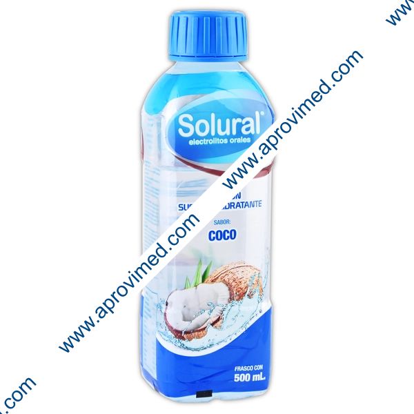 SOLURAL Suero Rehidratante SABOR COCO 500 ML.