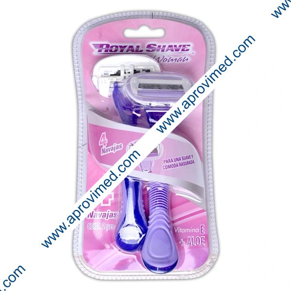 RASTRILLO MUJER (Royal Shave) c/4 NAVAJAS Blister c/2 Pzs.