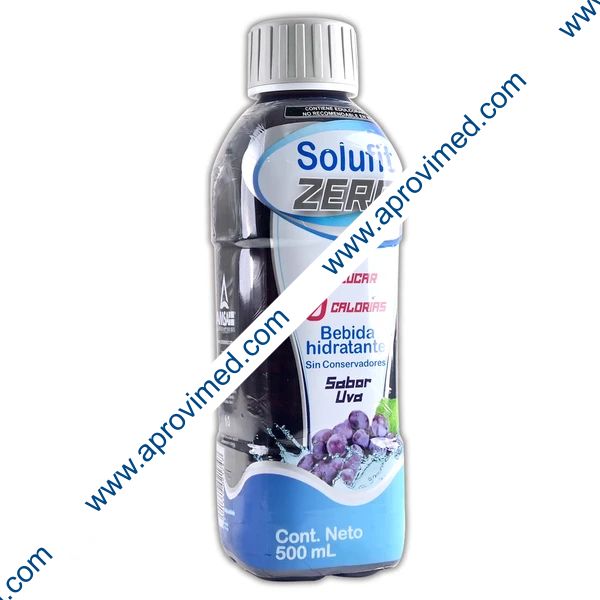 SOLUFIT ZERO Bebida Hidratante SABOR UVA 500 ML.