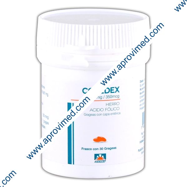 COFEDEX c/30 GRAG. 30 MG/350 MCG.