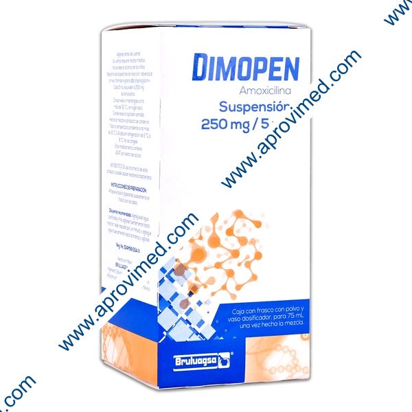 DIMOPEN SUSP. Fco. 75 ML. 250 MG/5 ML.