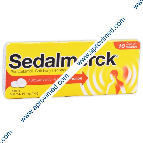 SEDALMERCK c/10 TABS. 500/50/5 MG.