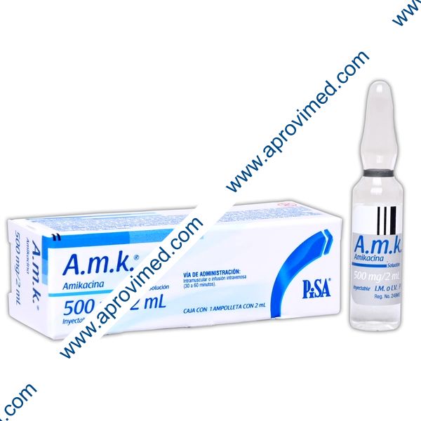 AMK Sol. Iny. c/1 AMPTA. 500 MG/2 ML.
