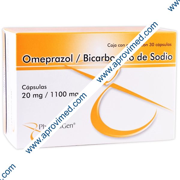 OMEPRAZOL/BICARBONATO DE SODIO (Pharmagen) c/30 CAPS. 20/1100 MG.