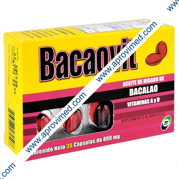 BACAOVIT c/30 CAPS. 800 MG.